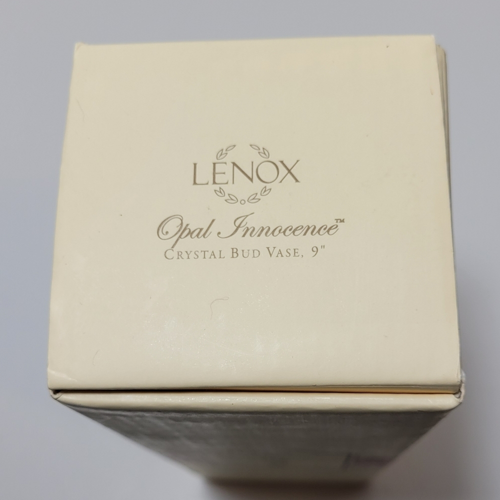Lenox Opal Innocence Handcut Crystal Bud Vase NOB Rare Gorgeous - Picture 5 of 11